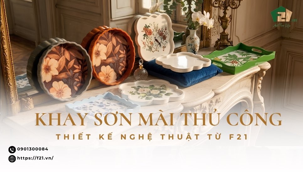 Khay sơn mài thủ công – Thiết kế nghệ thuật, độc đáo từ F21