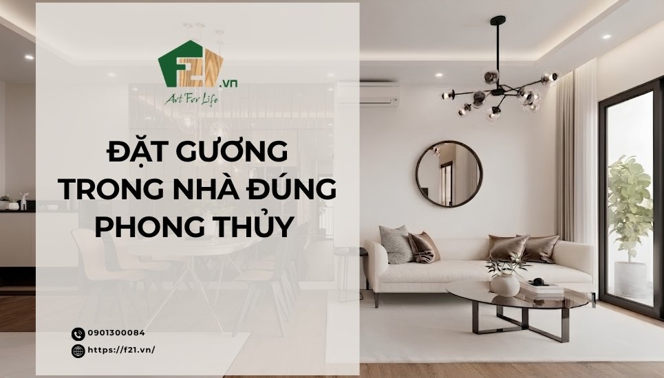 Đặt gương trong nhà đúng phong thủy để đón vượng khí