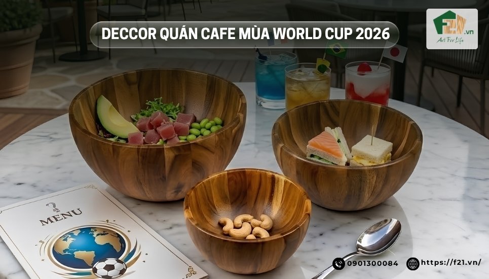 Decor quán cafe mùa World Cup 2026: 5 ý tưởng thu hút khách và giữ chân người hâm mộ