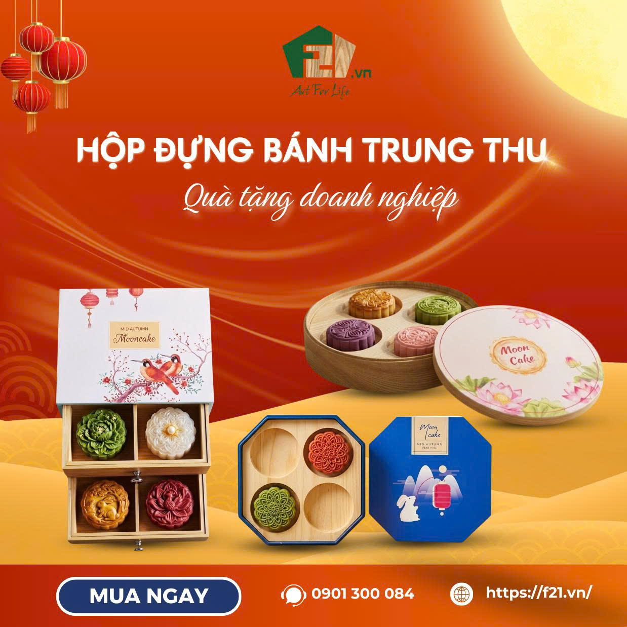 Hộp sơn mài đựng bánh trung thu - Khác biệt, đẳng cấp