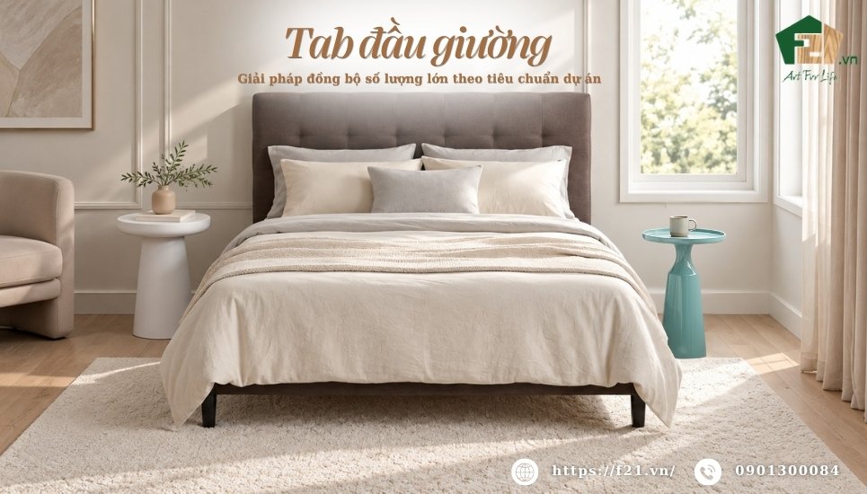 Tủ tab đầu giường số lượng lớn - Giải pháp đồng bộ theo tiêu chuẩn dự án