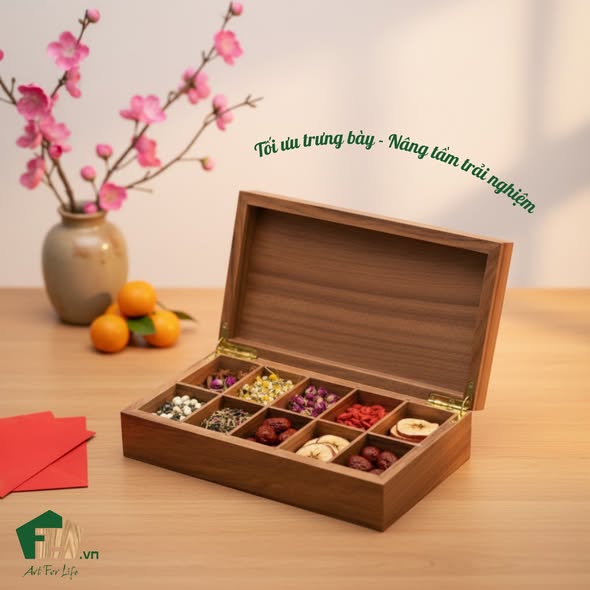 🌿HỘP ĐỰNG TRÀ GỖ