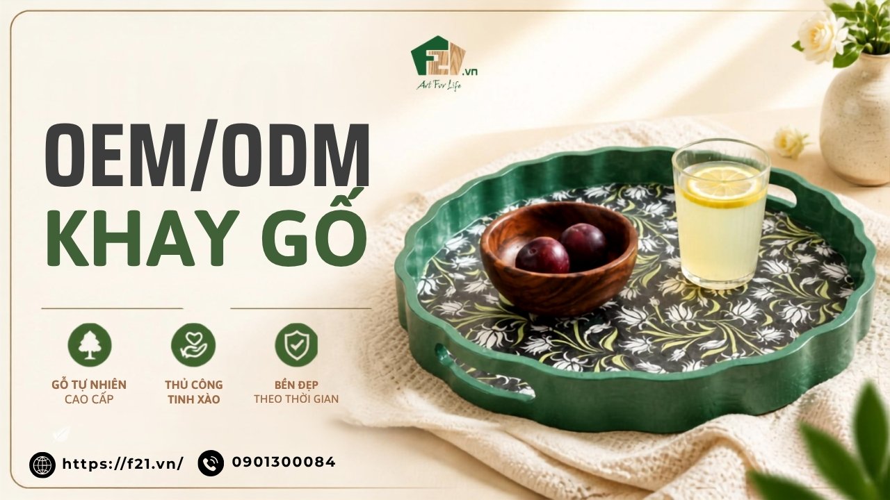 Khay gỗ OEM/ODM: Nâng tầm thương hiệu độc quyền