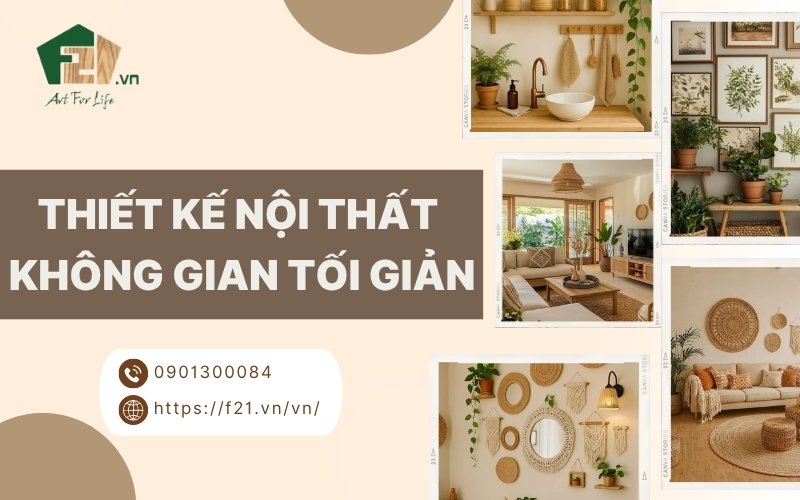 Mẹo thiết kế nội thất không gian tối giản tiện nghi và tinh tế