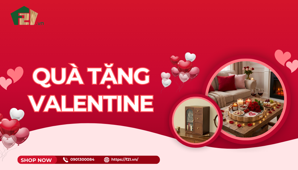 Quà tặng Valentine ý nghĩa, độc đáo từ đồ gỗ F21
