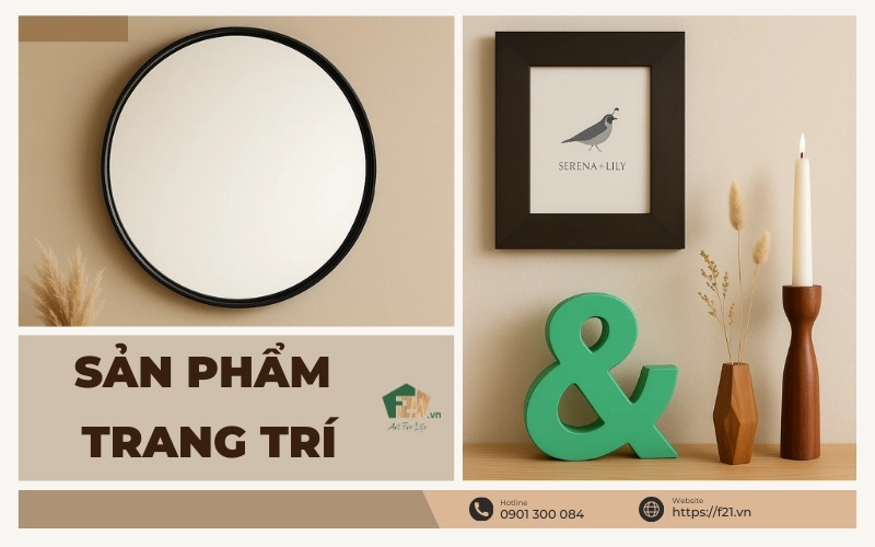 Sản phẩm trang trí đẹp và cao cấp giúp không gian thêm cuốn hút