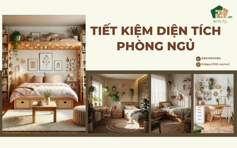 Cách decor thông minh để tiết kiệm diện tích phòng ngủ hiệu quả