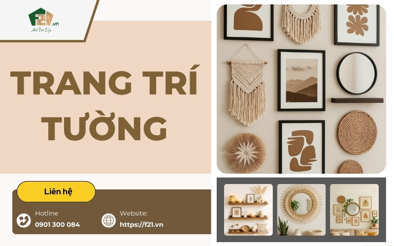 Hướng dẫn trang trí tường trống thành tác phẩm nghệ thuật