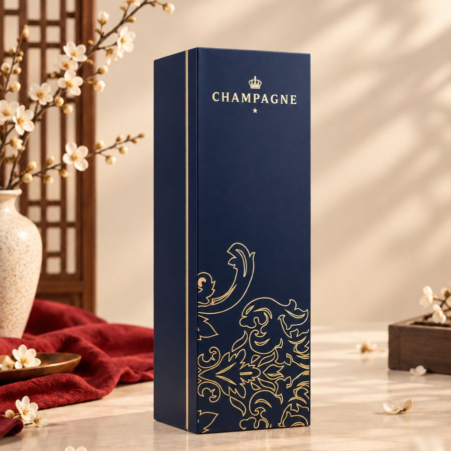 Hộp Champagne xanh navy