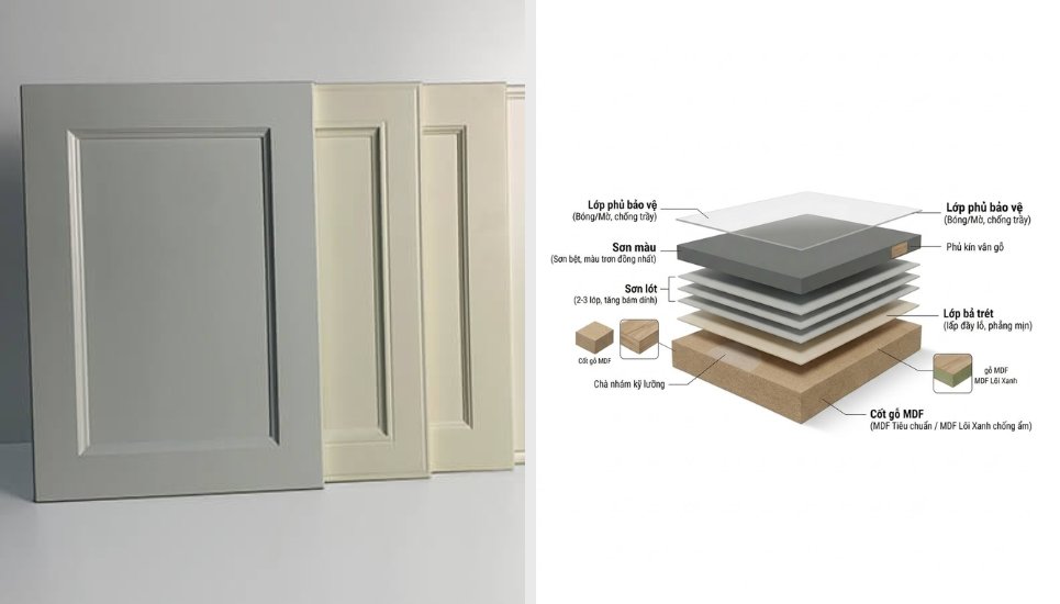 MDF sơn bệt