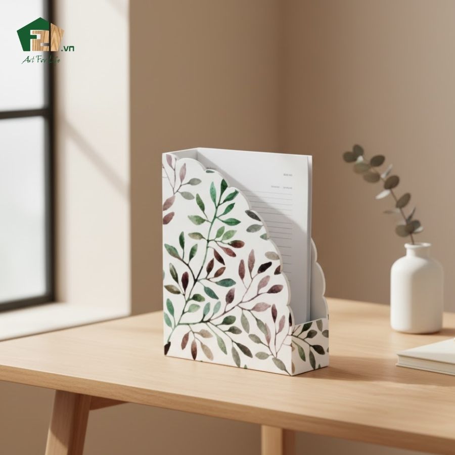 khay gỗ đựng tài liệu