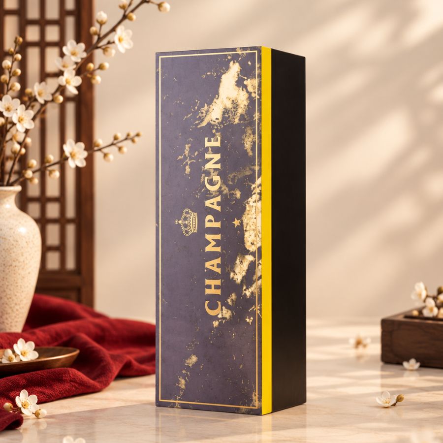 Hộp Champagne xanh cao cấp