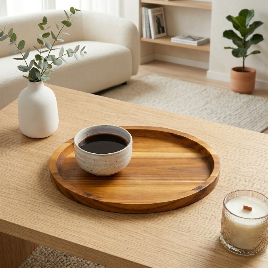 đĩa oval đựng ly cà phê