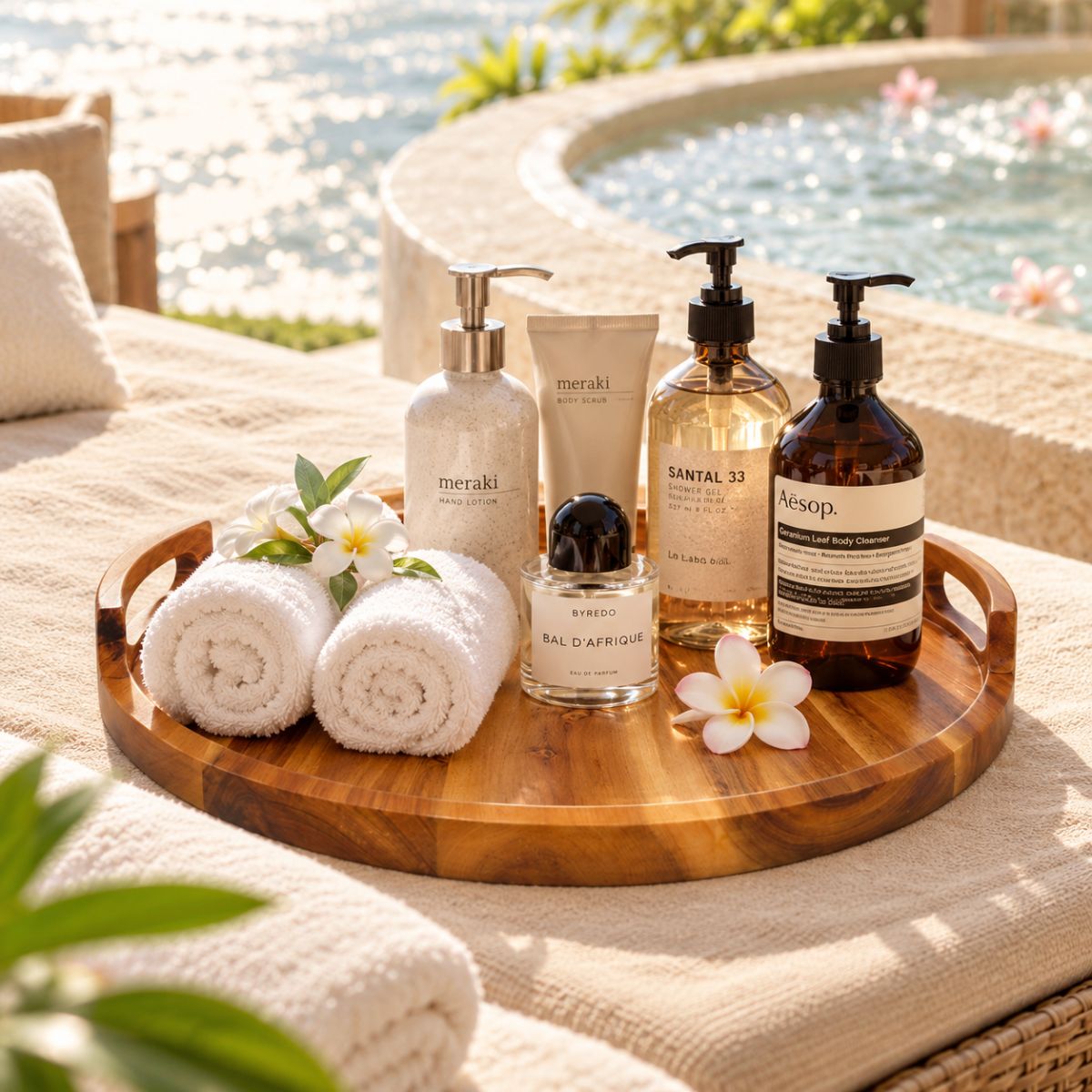 khay gỗ đựng amenities