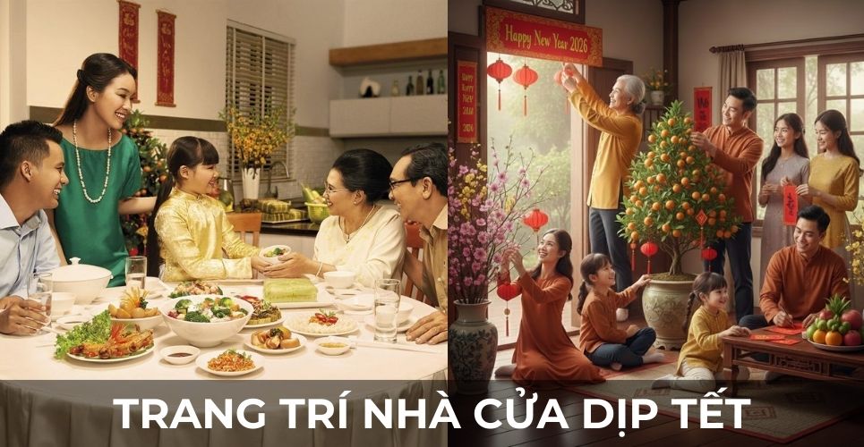trang trí nhà ngày Tết