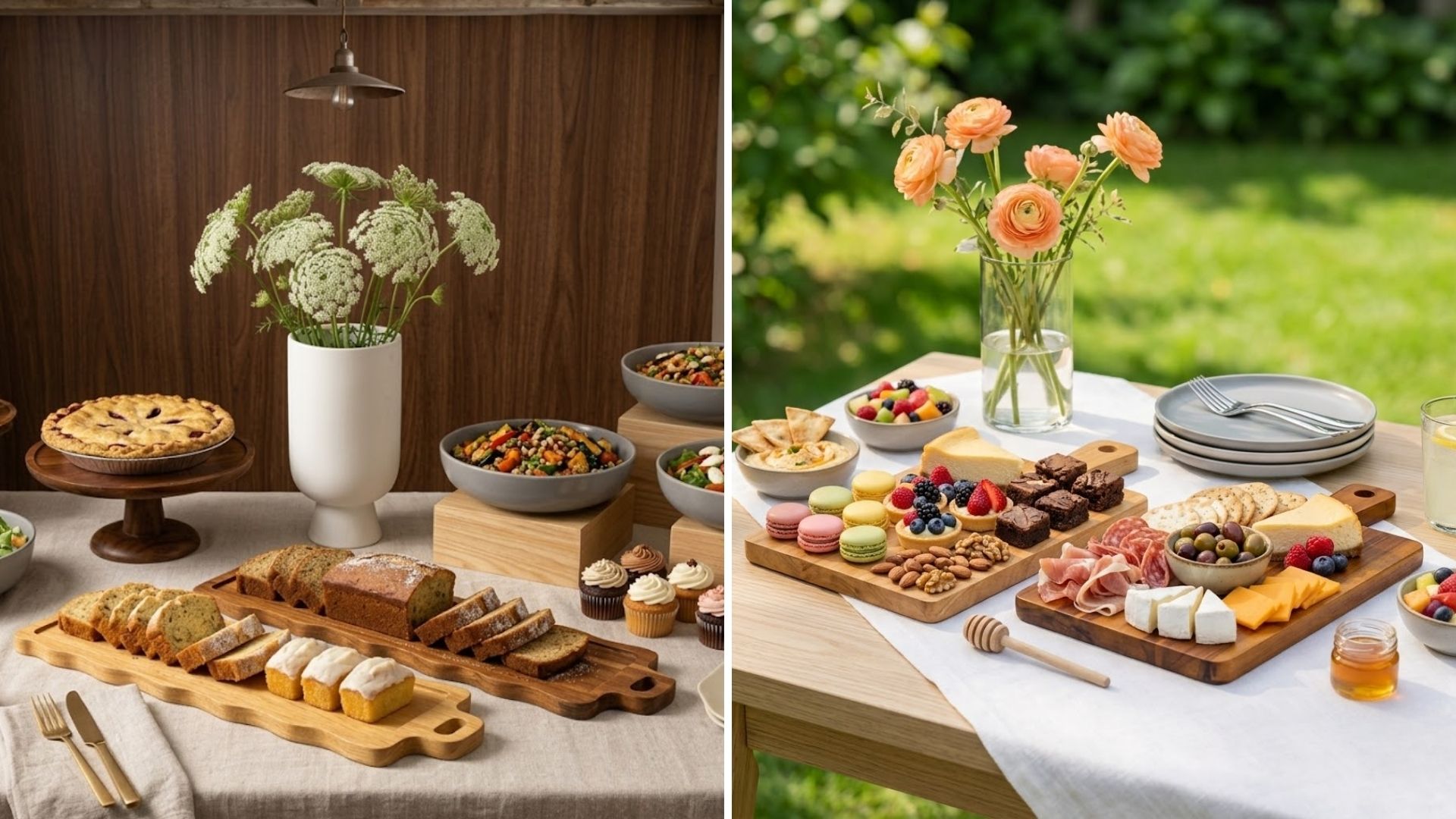 thớt gỗ phục vụ buffet
