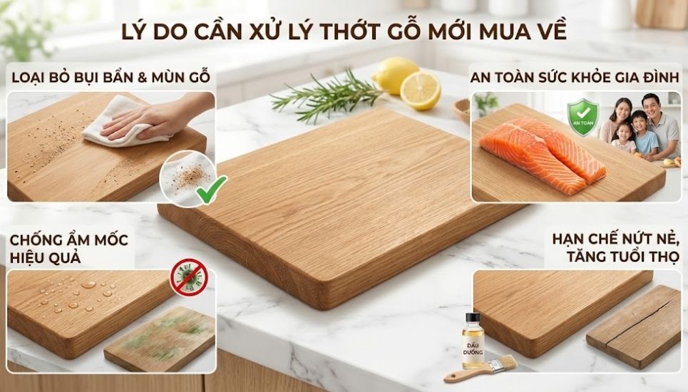 lý do phải xử lý thớt