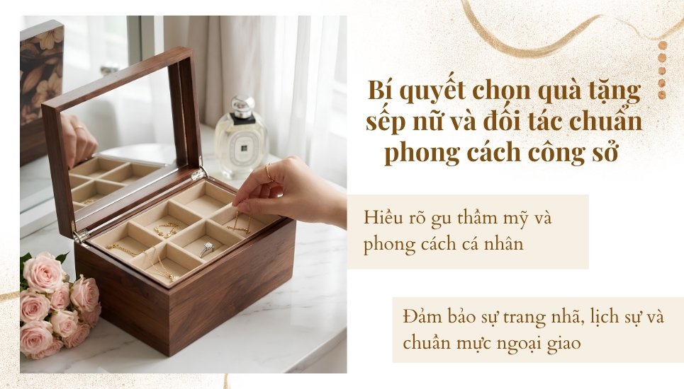 bí quyết chọn quà cho sếp và đối tác nữ