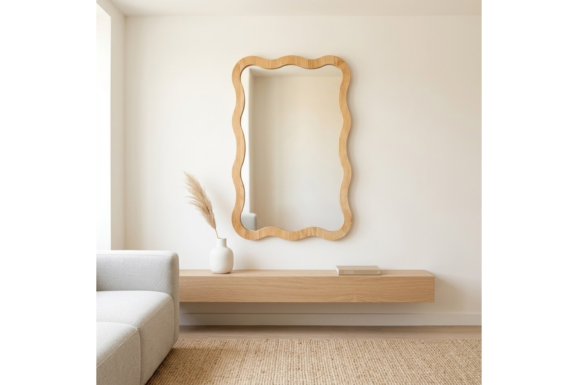 gương viền lượn sóng