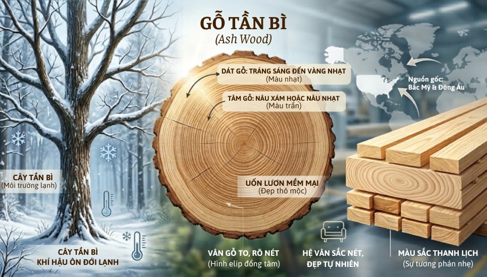 đặc điểm nhận diện gỗ tần bì
