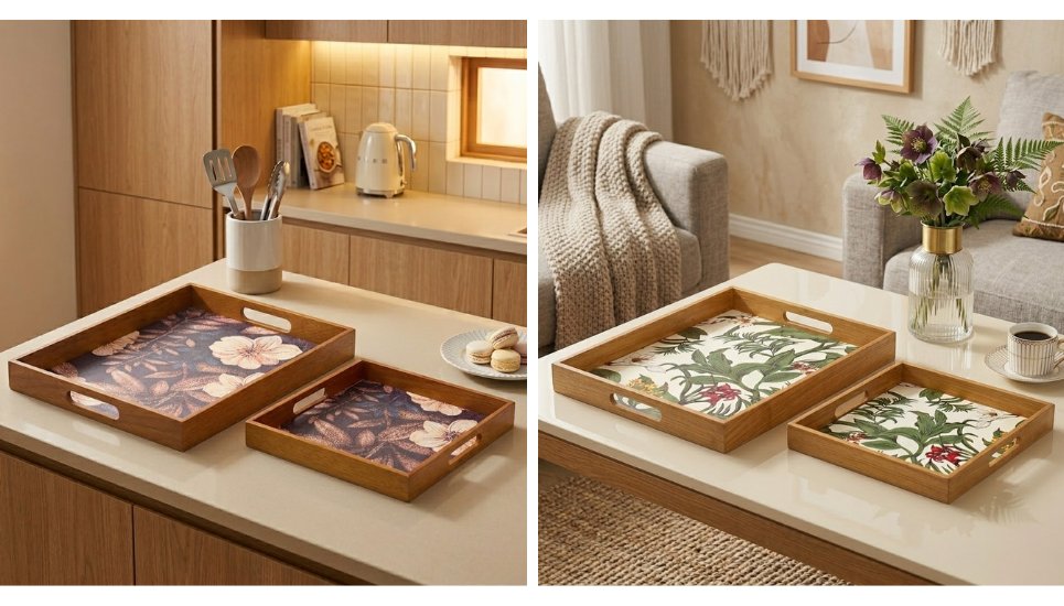 khay gỗ decor