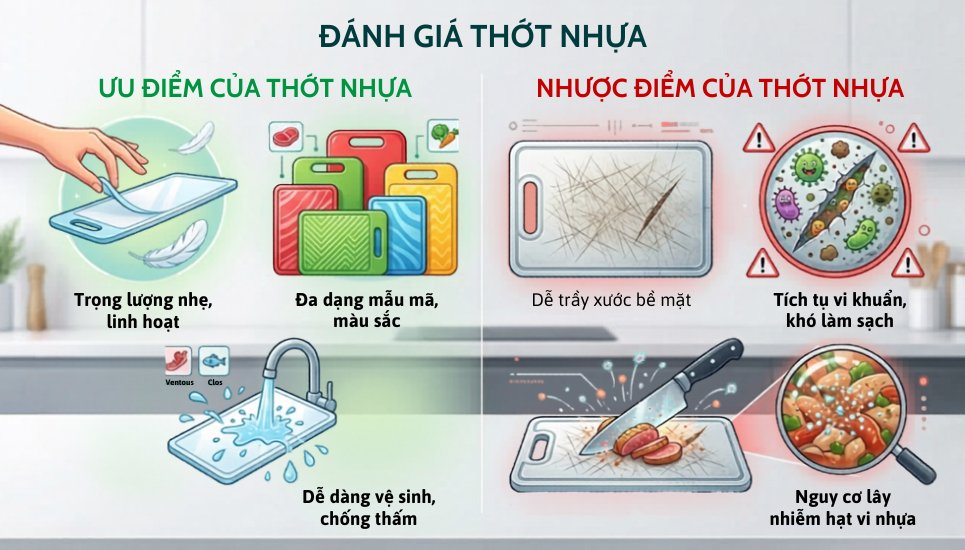 đánh giá tổng quan thớt nhựa