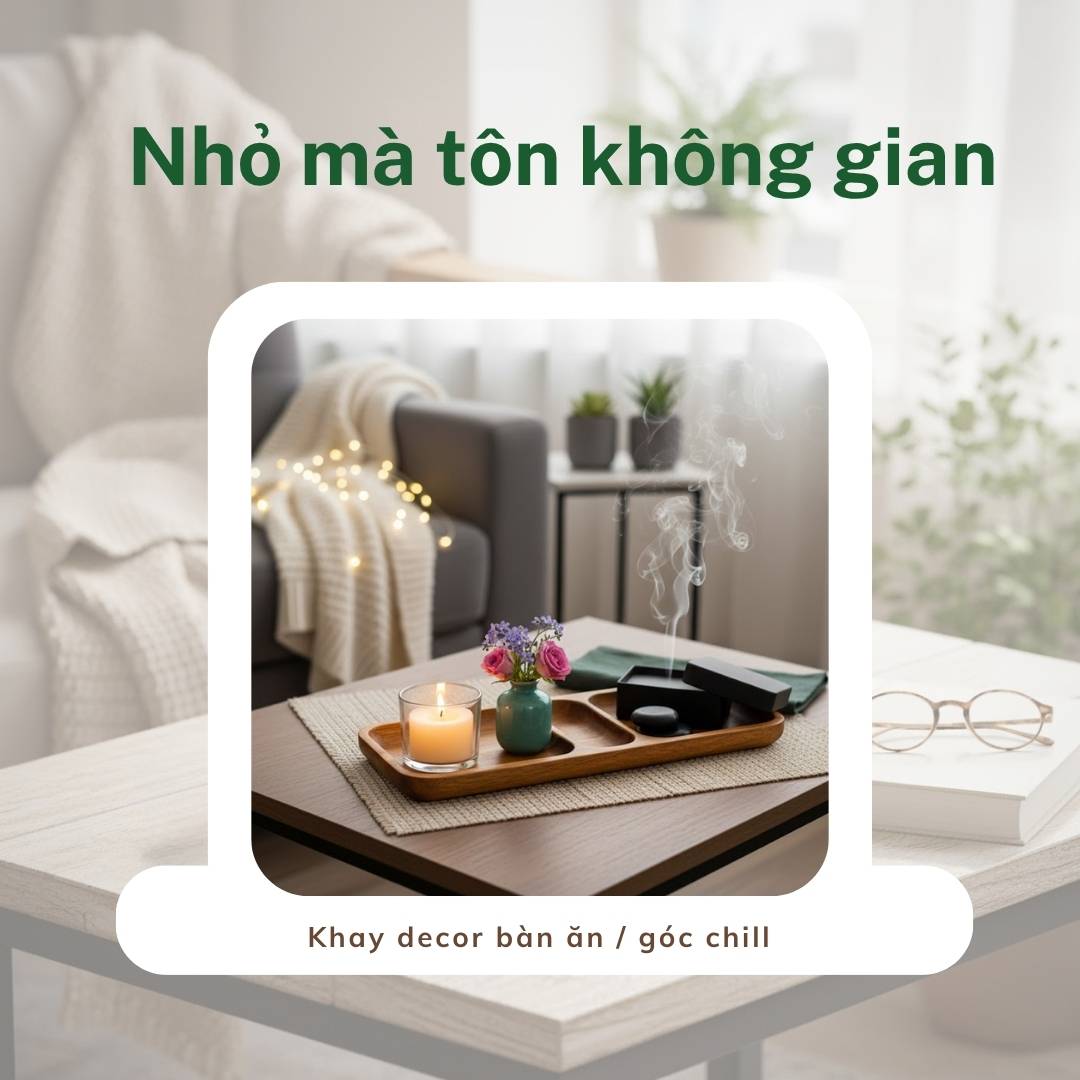 dĩa gỗ trang trí