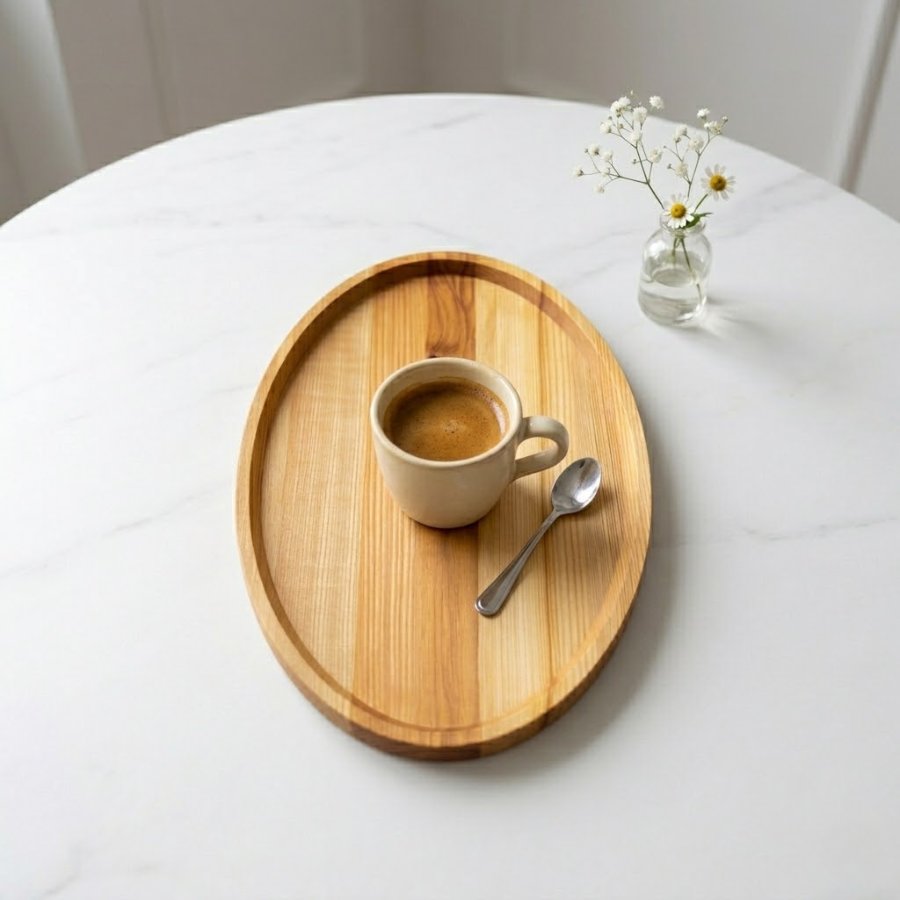 đĩa oval làm đồ decor