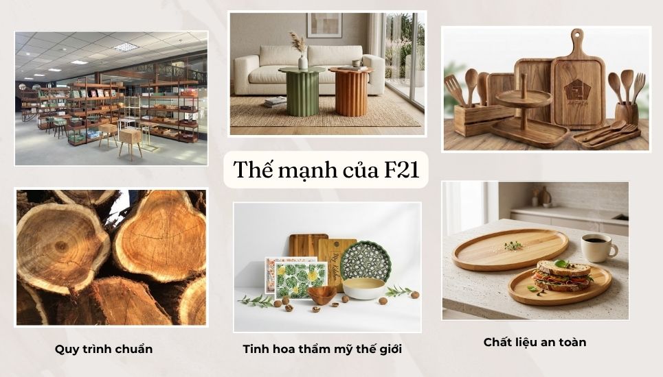 vị thế của F2 trong sản xuất đồ gỗ decor