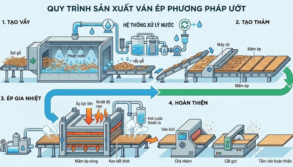 phương pháp MDF ướt