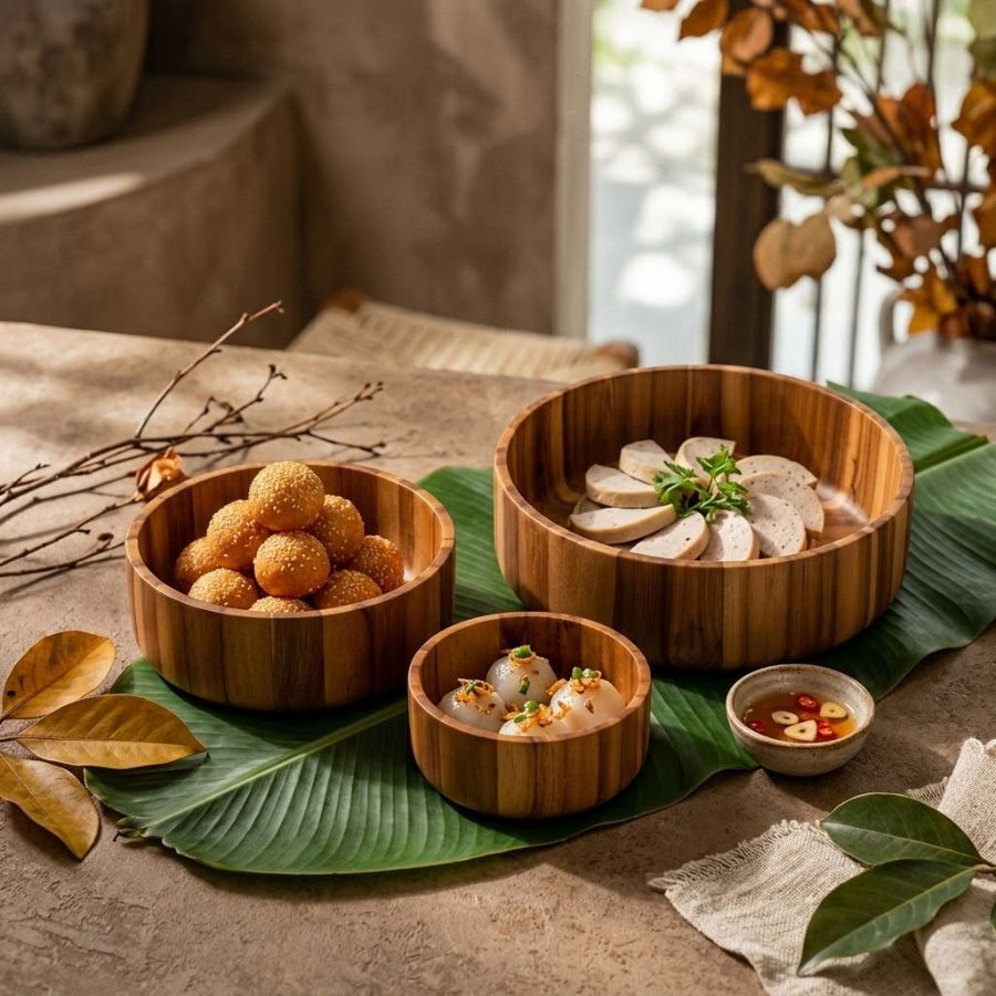 bộ tô gỗ tràm thành đứng