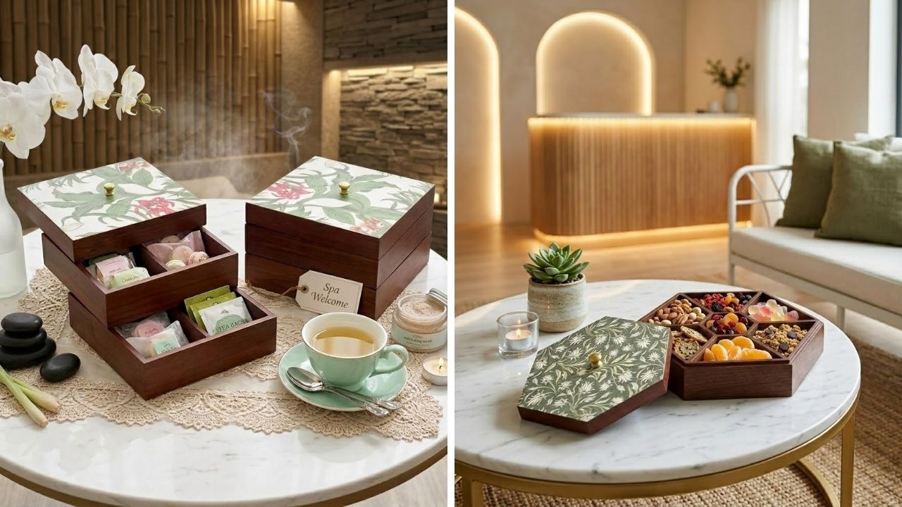 hộp gỗ tiếp khách