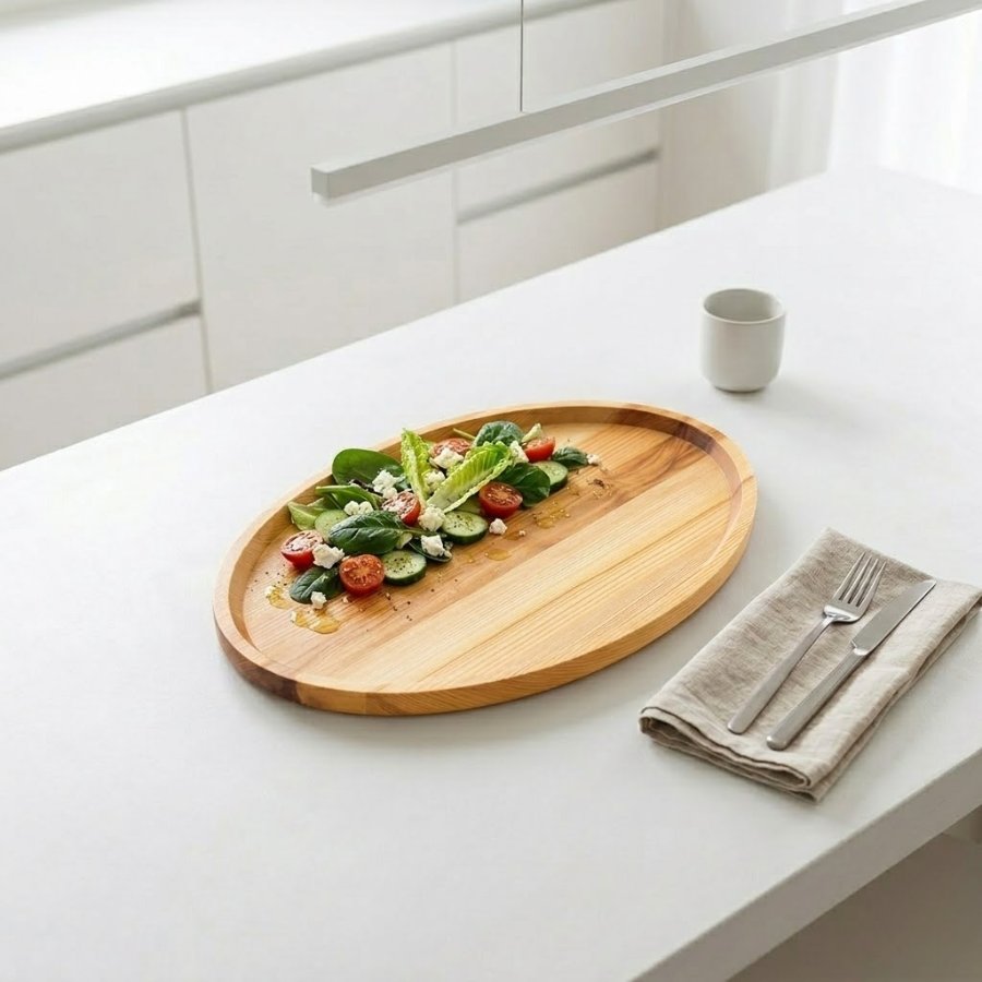 đĩa oval ăn salad