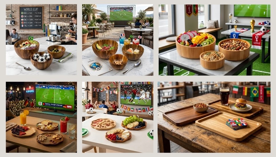 decor quán cafe với sản phẩm đồ gỗ F21