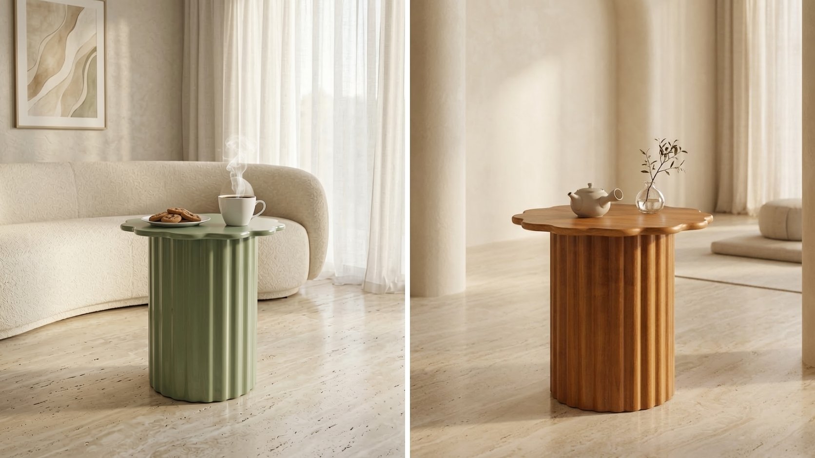 bàn decor gỗ sơn mài, gỗ tự nhiên