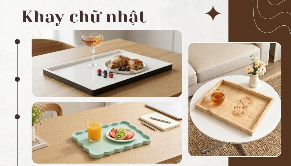 khay chữ nhật rộng