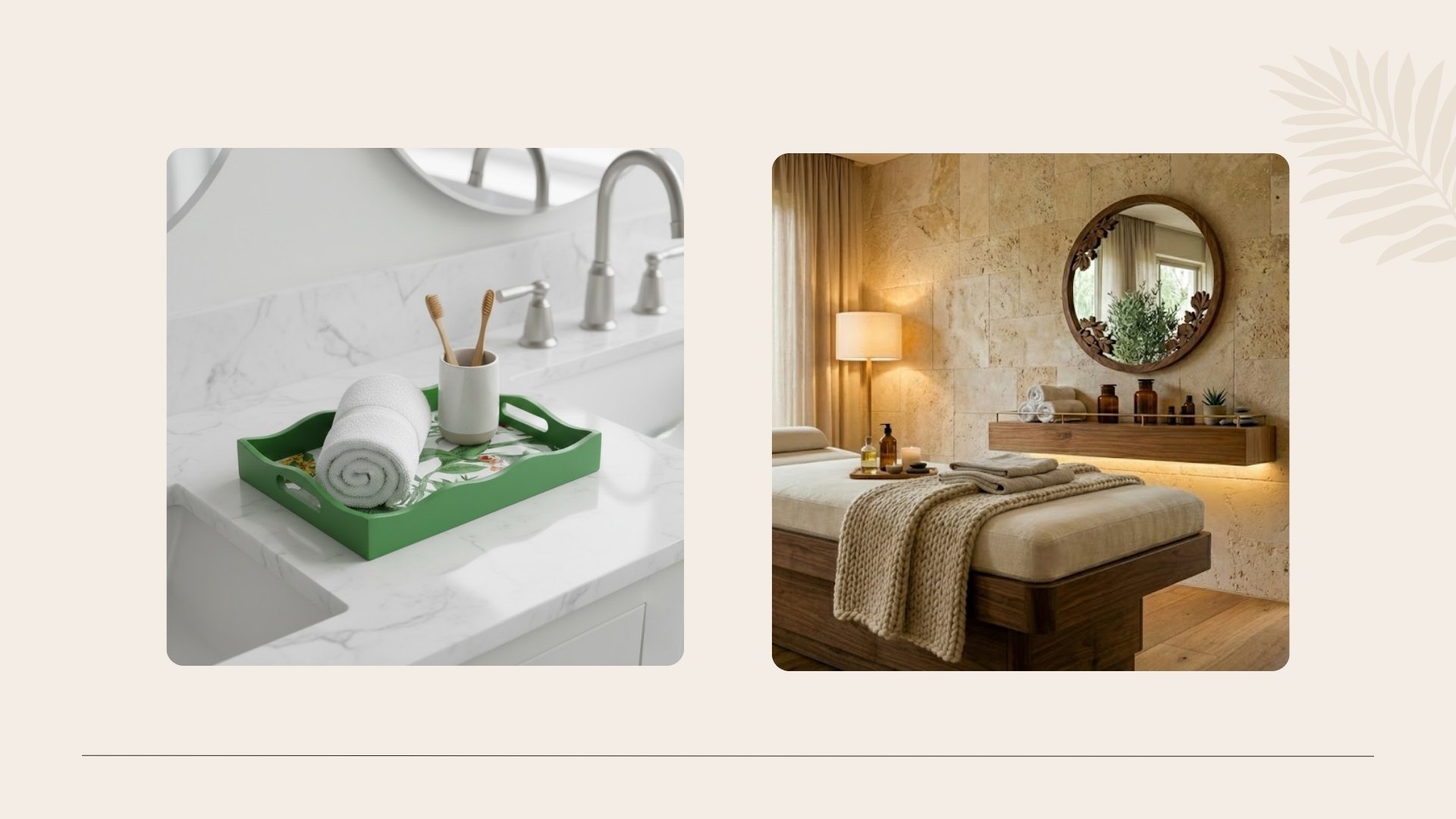 trang trí spa gọn gàng