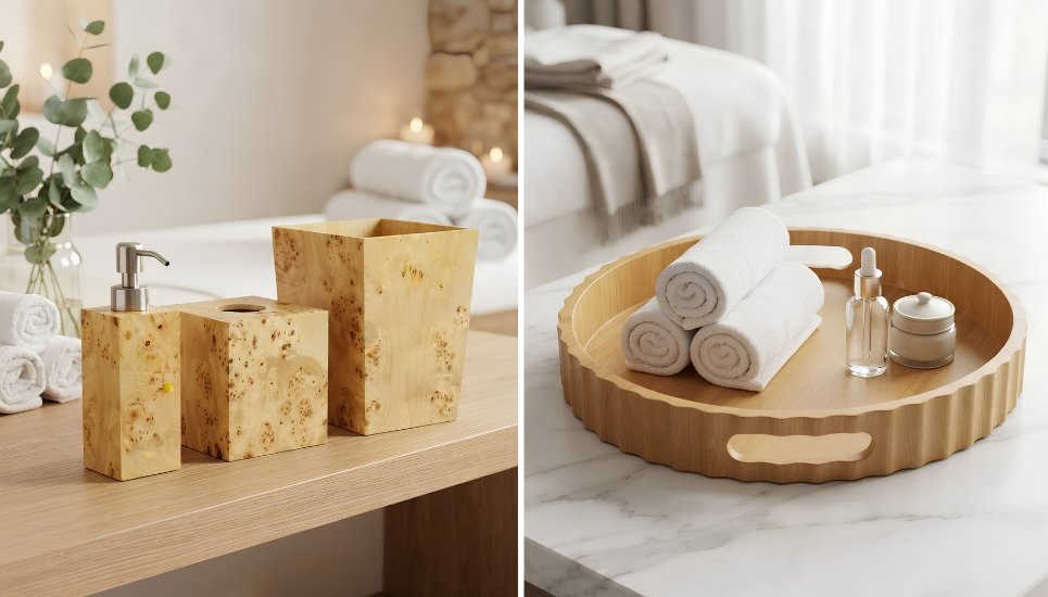 phụ kiện tối giản hóa góc spa