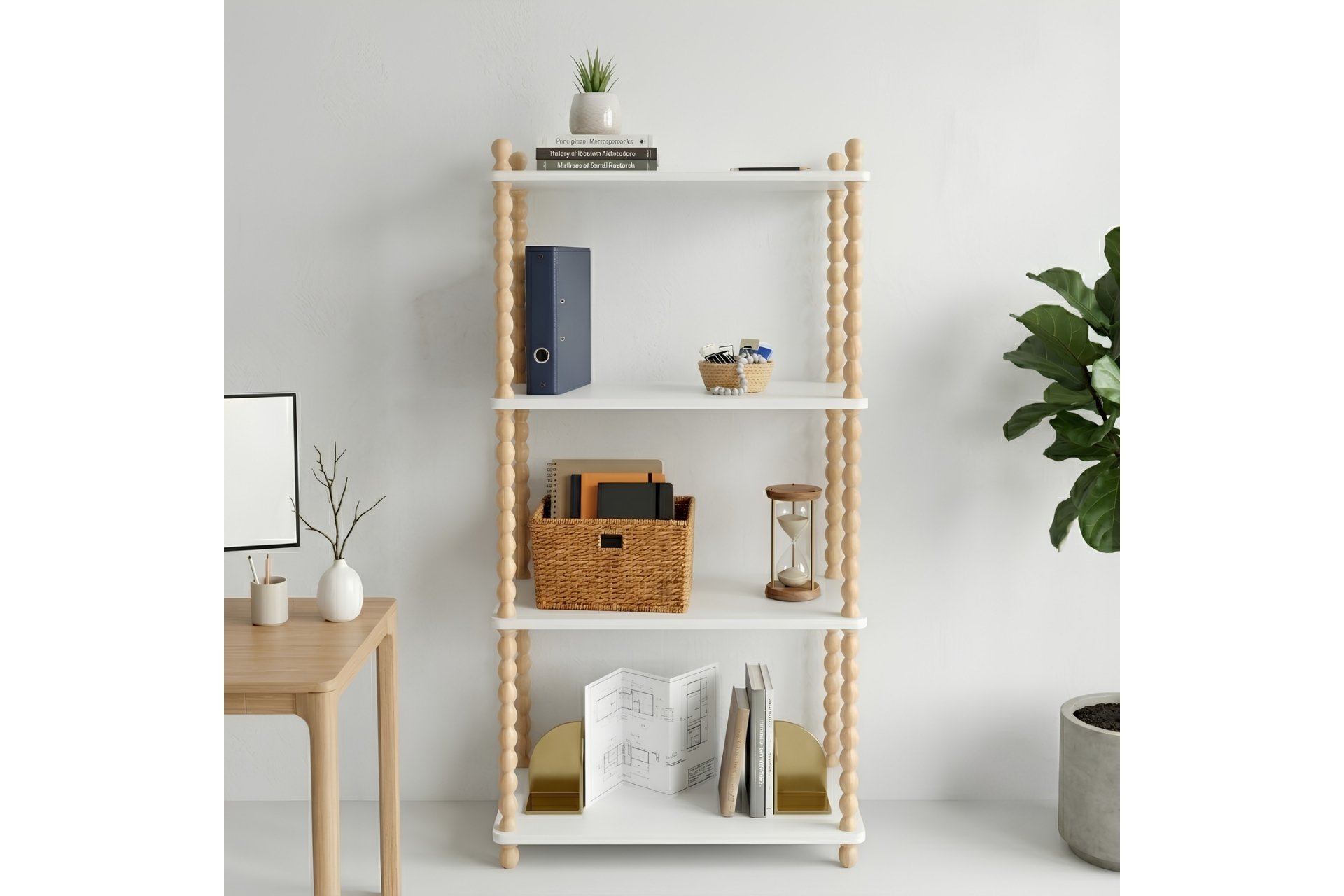 kệ sách 4 tầng đa năng