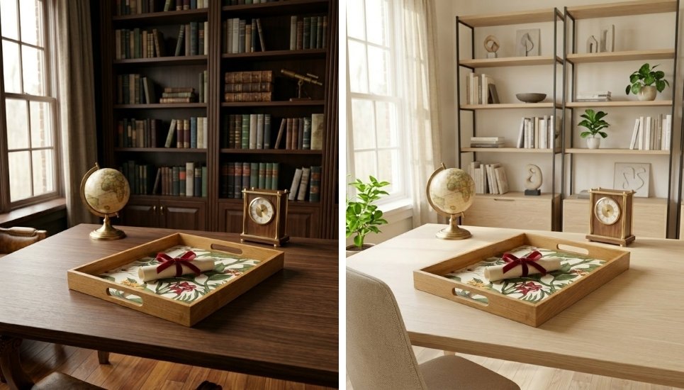 khay họa tiết đựng giấy khen