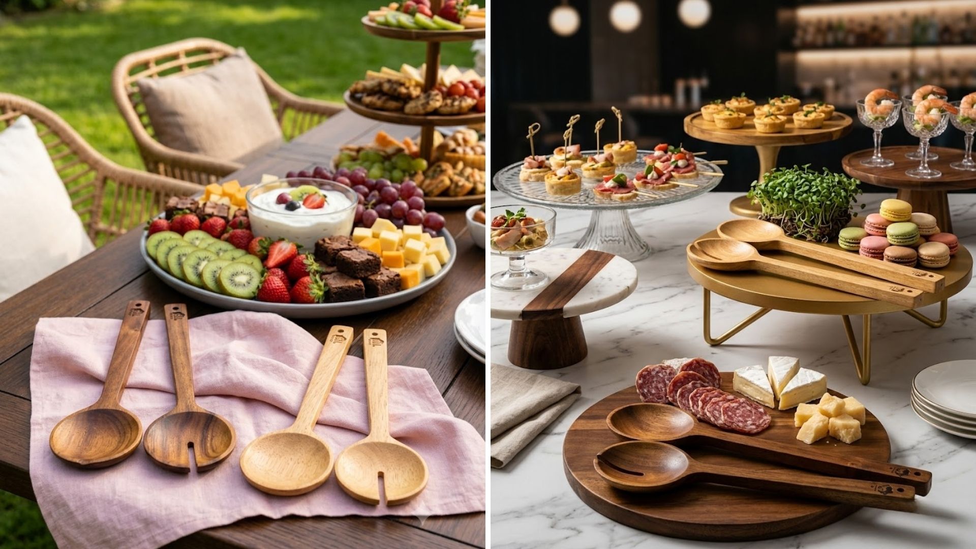 muỗng nĩa phục vụ buffet