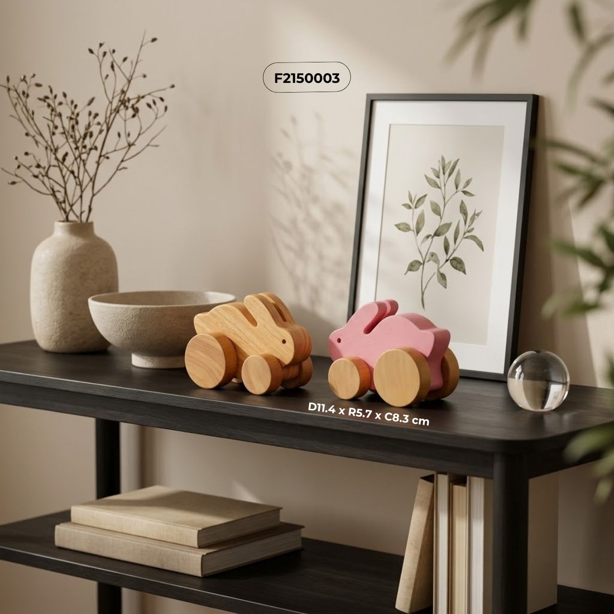 đồ chơi thỏ gỗ decor