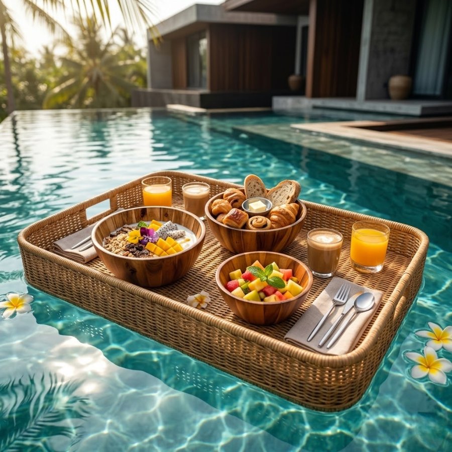 tô gỗ dành cho bữa sáng