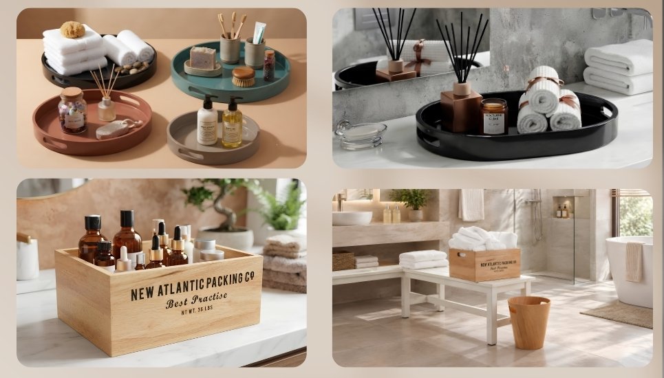 các mẫu khay, thùng đựng đồ nhà tắm