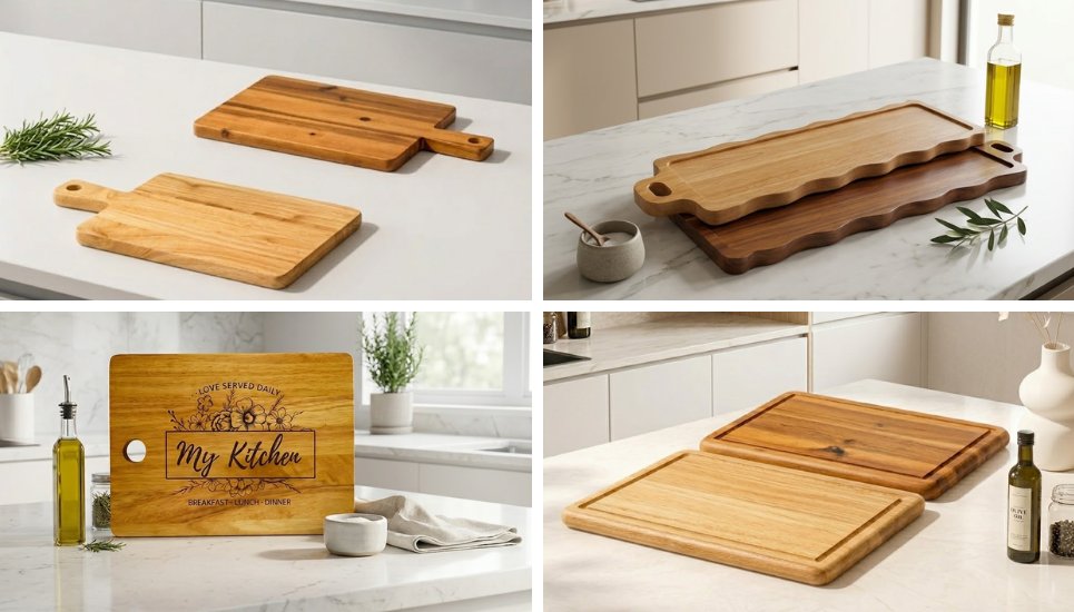 bộ thớt gỗ tinh tế