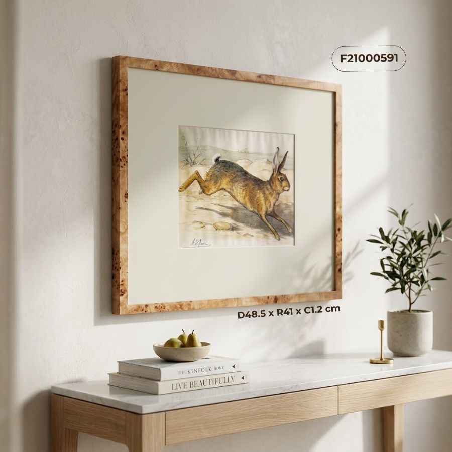 khung hình chữ nhật decor phòng khách