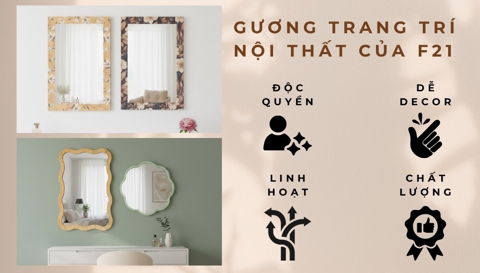 nơi cung cấp gương trang trí nội thất