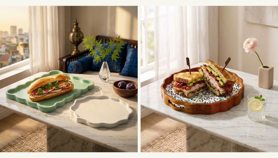 khay đựng đồ ăn sáng