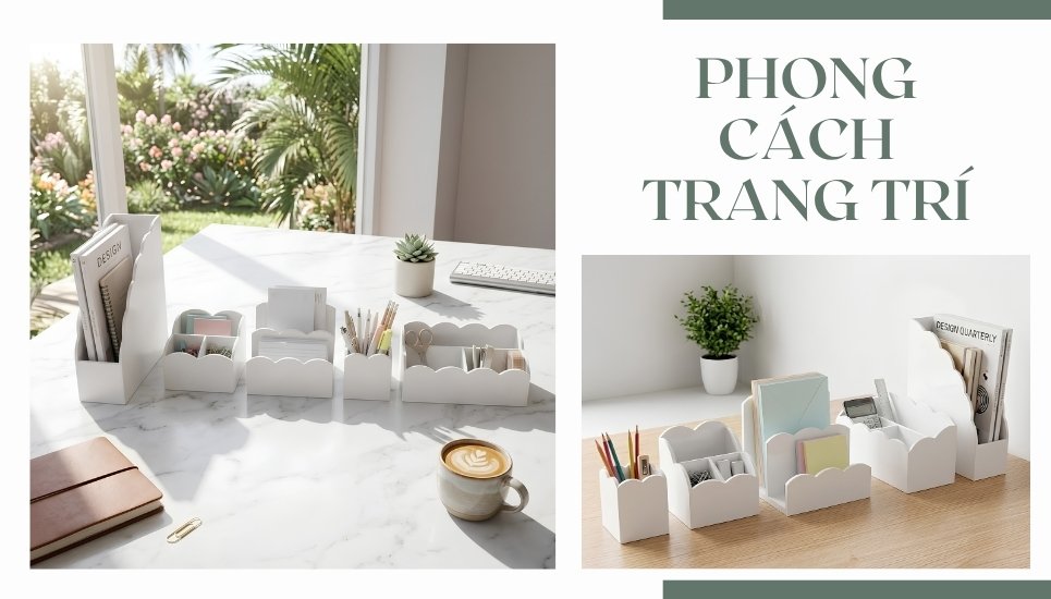 phong cách ứng dụng trang trí góc học tập