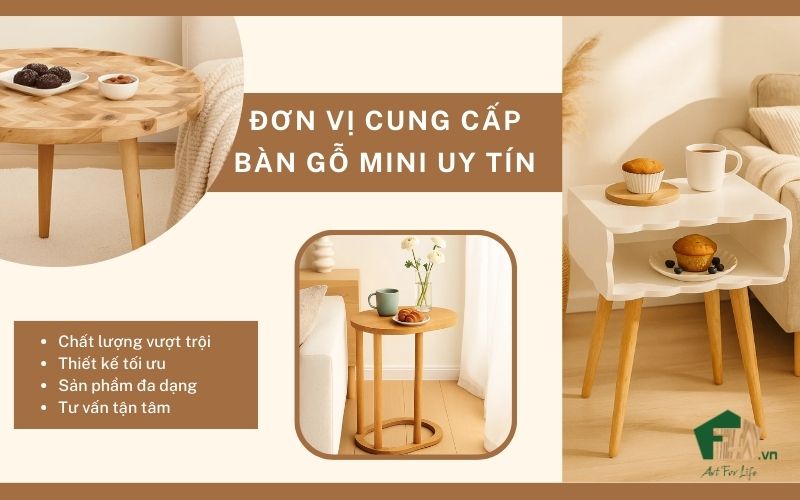 bàn gỗ mini tại F21